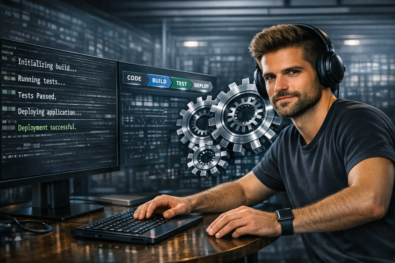 IT-Team bei der Zusammenarbeit